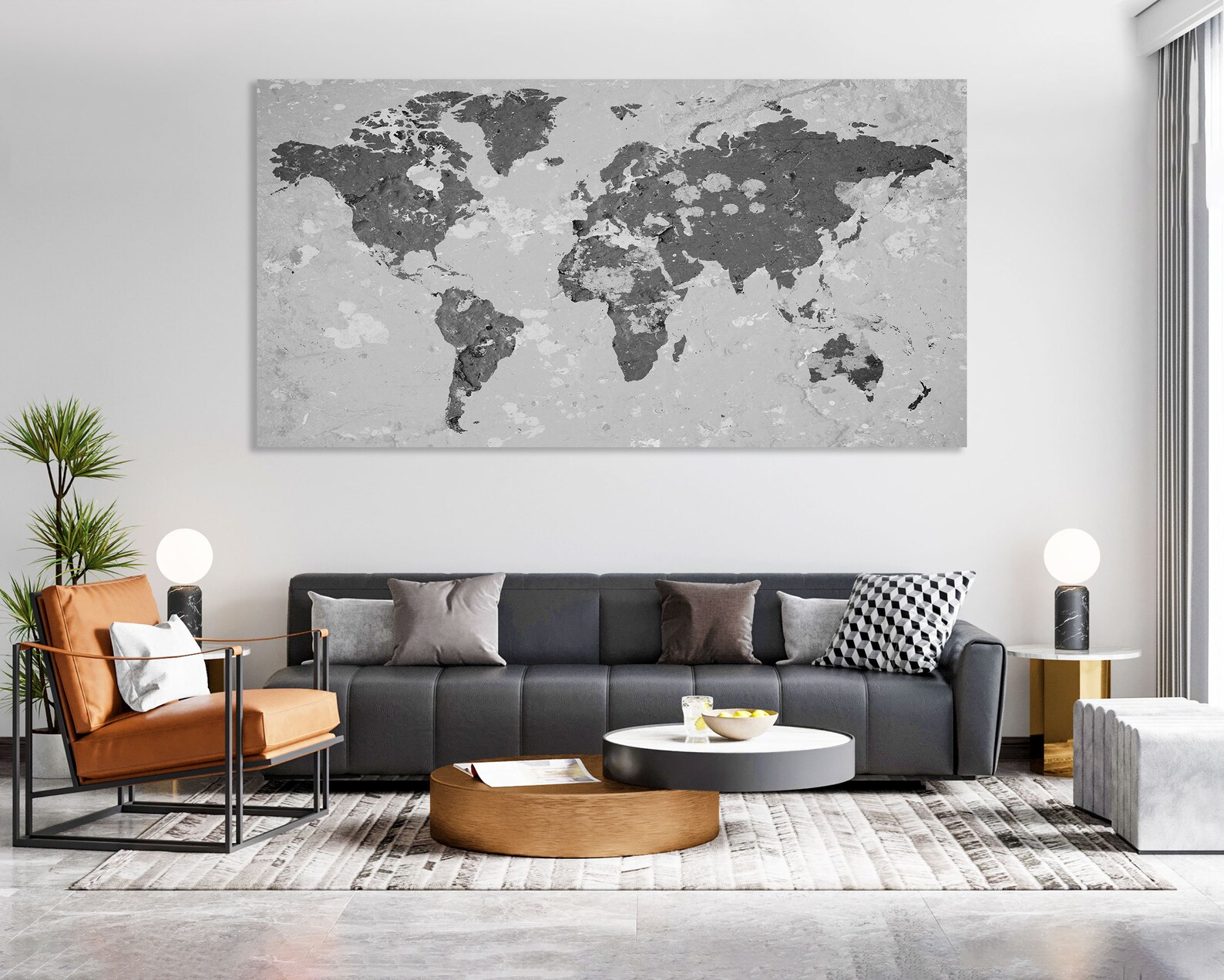 World Map Canvas Print Wall Art Decor World Map Wall Decor - Etsy
