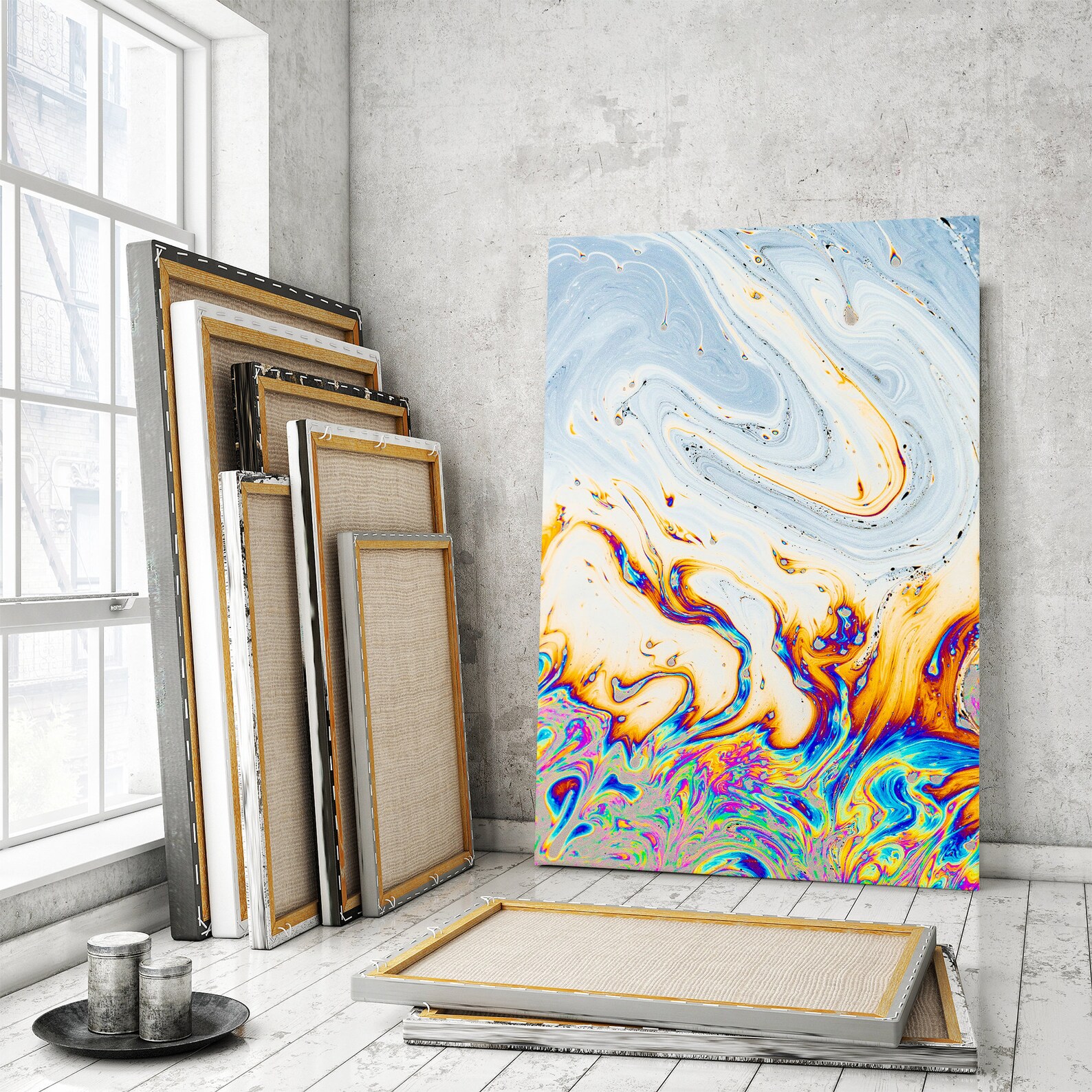 Watercolor Abstract Wall Art Watercolor Modern Canvas Wall Etsy