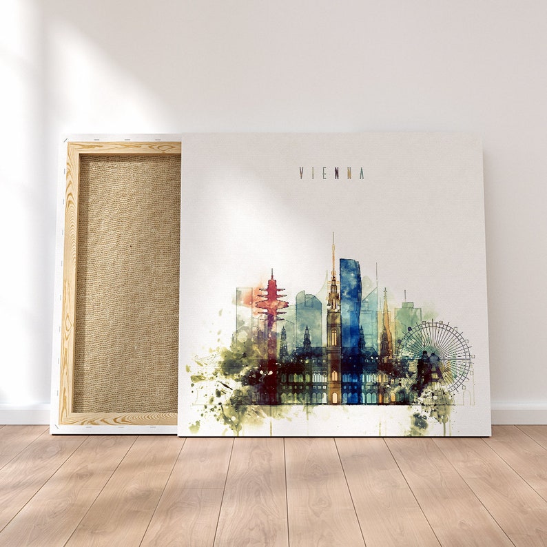 Vienna framed canvas wall art Austria artistic prints on Etsy