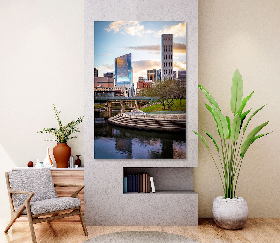Houston Wall Art Houston Home Decor Houston City Houston Decor Etsy