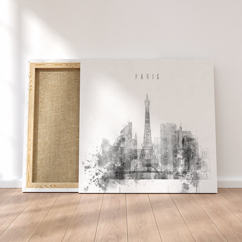 Paris framed canvas wall art France artistic prints on Etsy