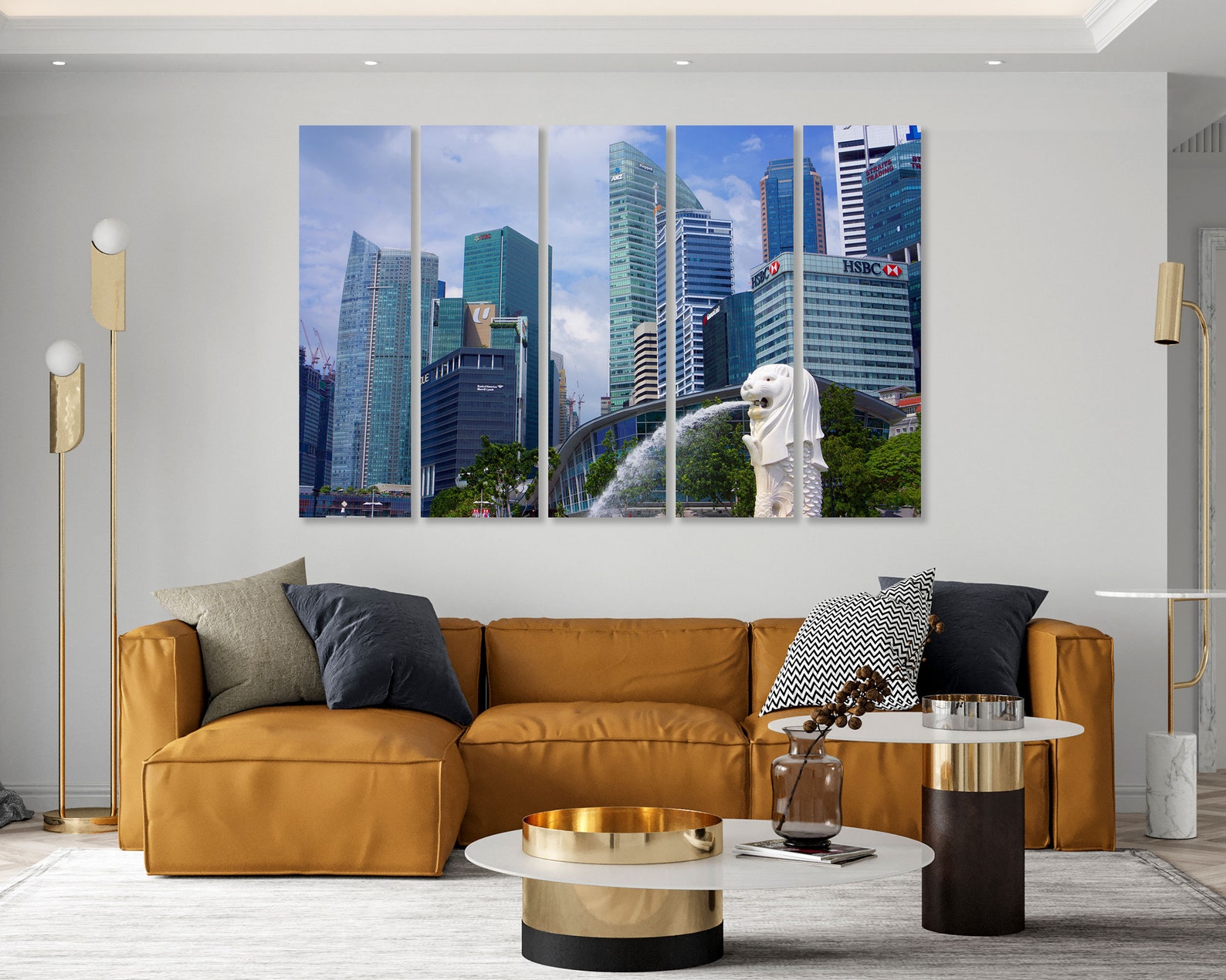 Singapore Wall Art Singapore Wall Decor Singapore Canvas Etsy