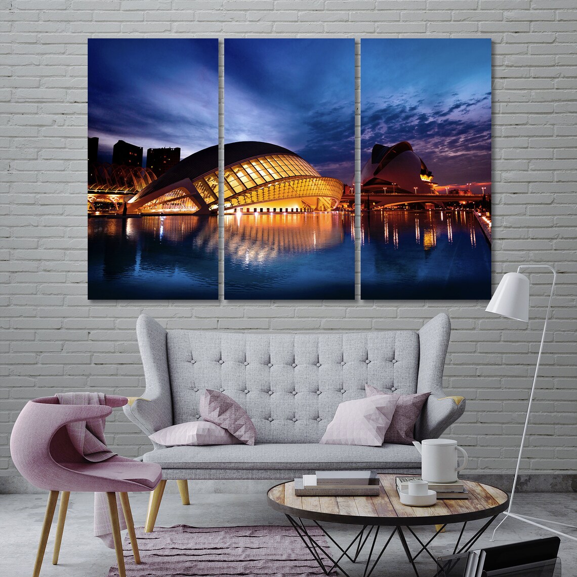 Canvas Set of Valencia Spain large artwork Etsy