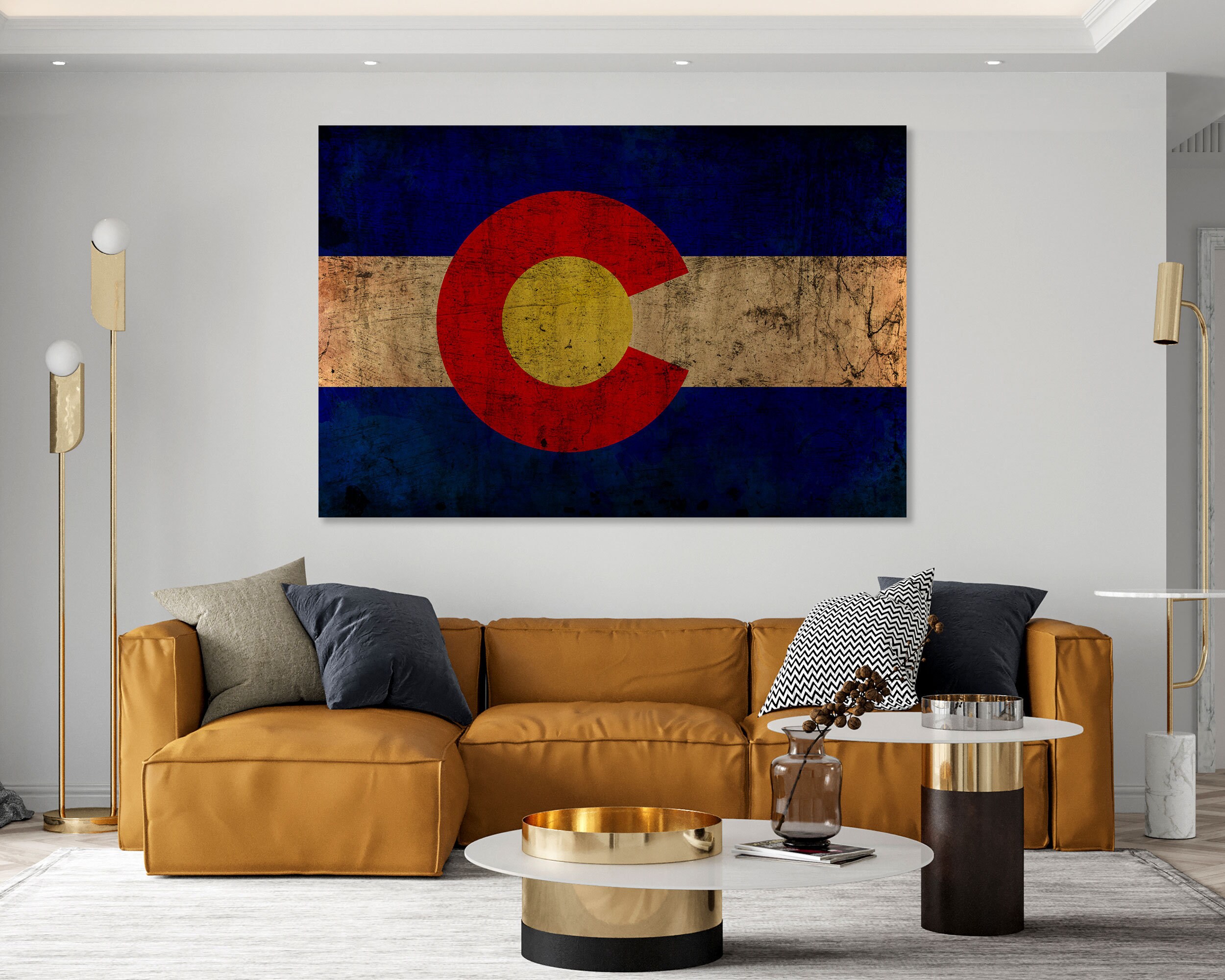 Colorado State Flag Wall Art Colorado State Flag Wall Decor Etsy