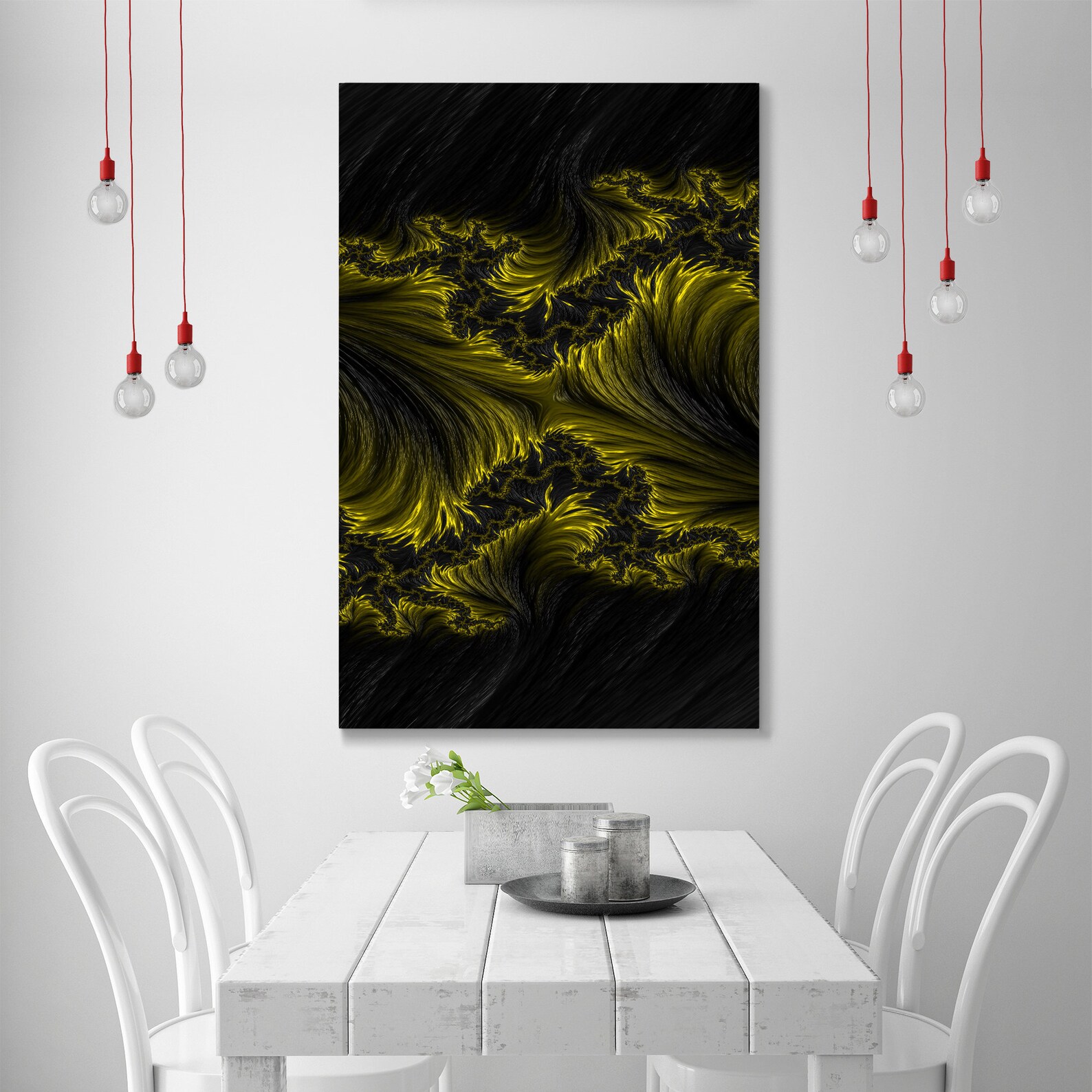 Yellow abstract wall art modern canvas wall art abstract Etsy