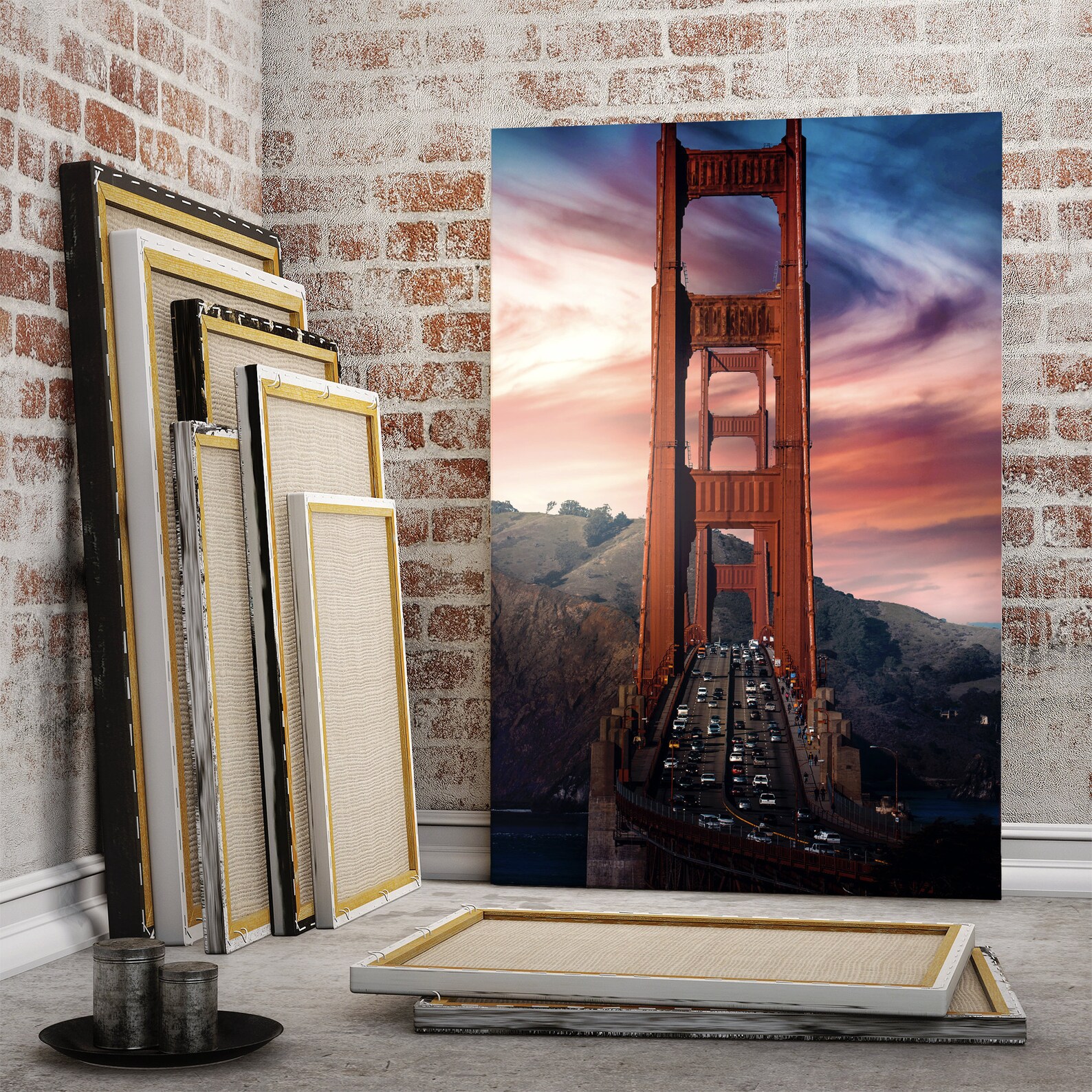 Golden Gate Print Golden Gate Wall Art Golden Gate Canvas Etsy