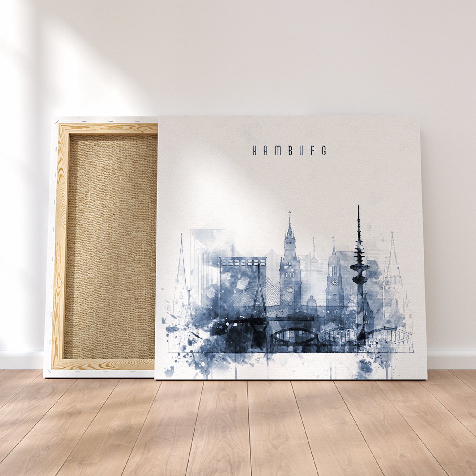 Hamburg Framed Canvas Wall Art Germany Prints on Canvas Etsy