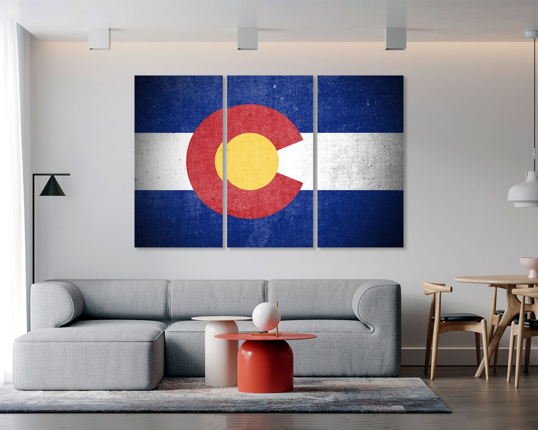 Colorado State Flag Wall Art Colorado State Flag Wall Decor Colorado