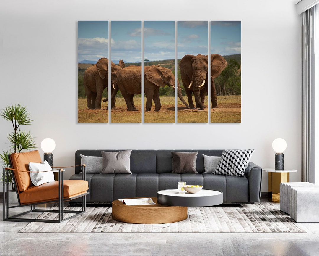 Elephant Canvas Elephant Wall Art Elephant Print Elephant Wall - Etsy