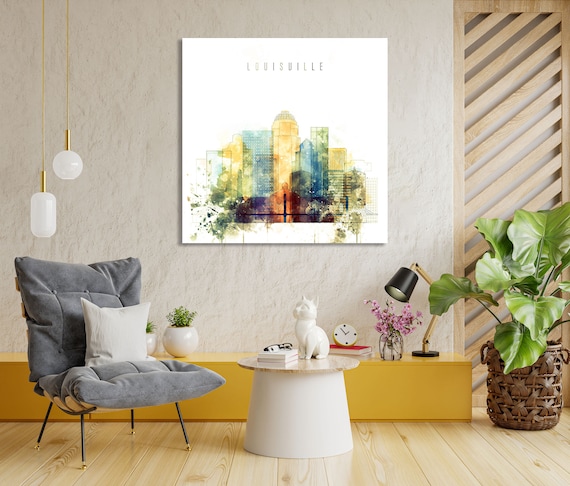 Louisville Framed Canvas Wall Art Kentucky Prints on Canvas 