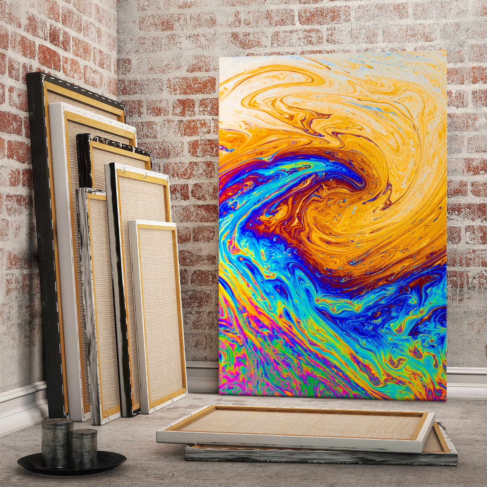 Modern Wall Painting Decor Abstract Contemporary Wall Art Etsy