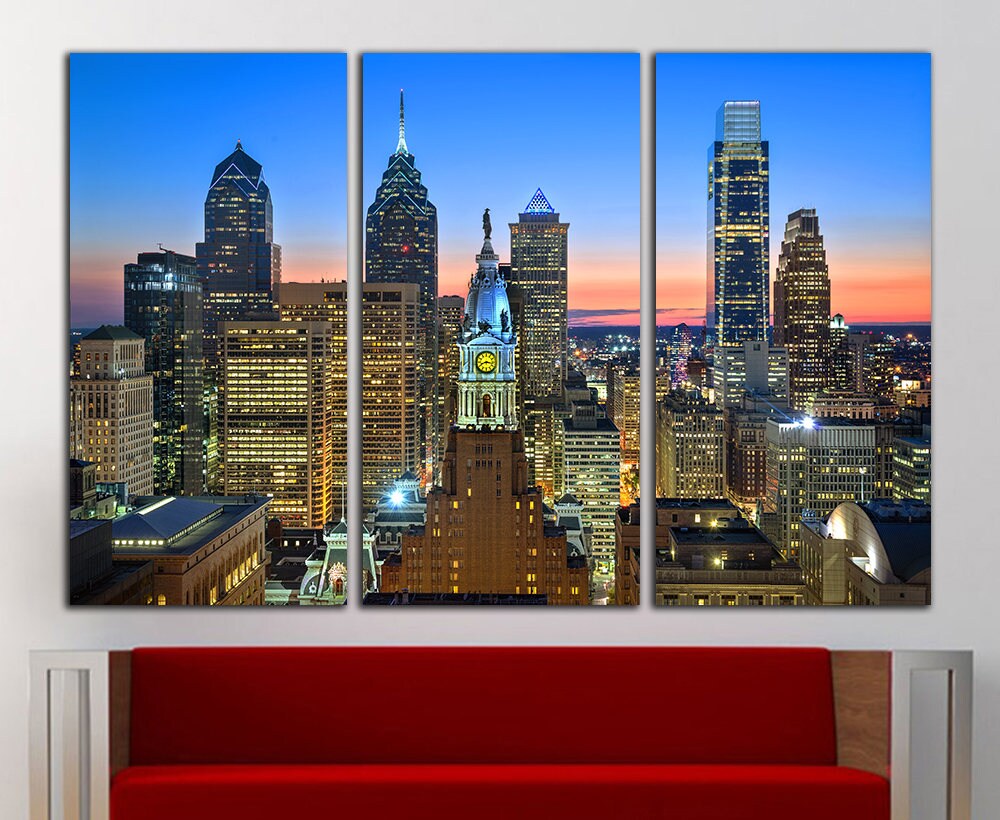 Philadelphia wall art Philadelphia canvas Philadelphia wall Etsy