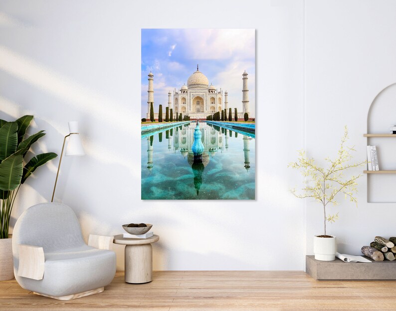 Taj Mahal Wall Painting Art Agra Wall Art Frames India Wall Etsy