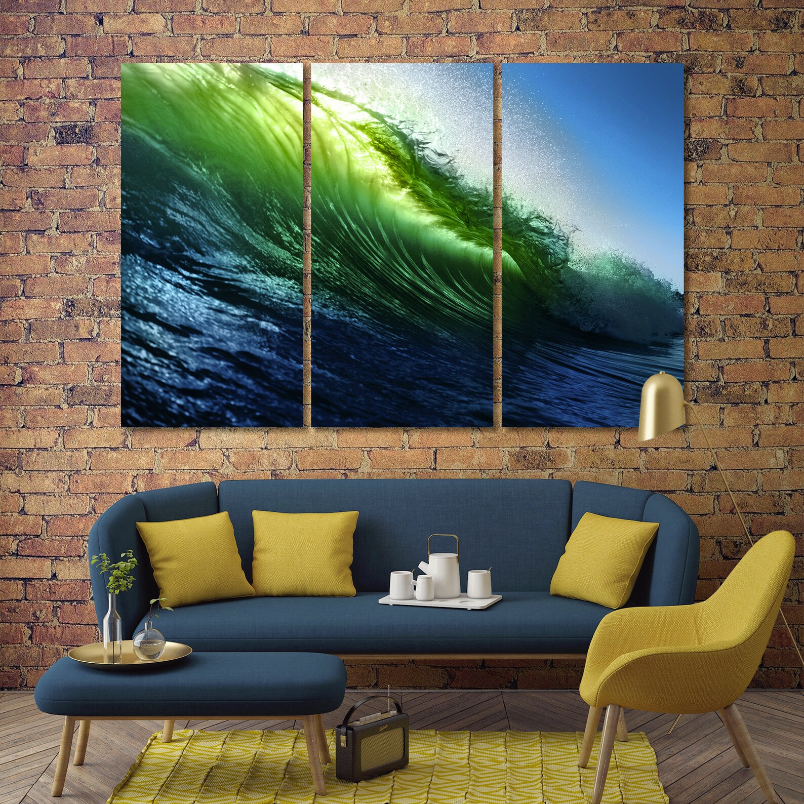 Wave Wall Art Wave Home Decor Wave Canvas Wave Poster Wave Etsy