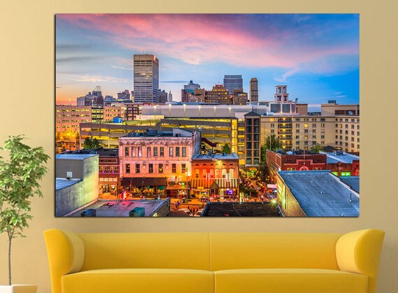 Memphis Wall Art Memphis Home Decor Memphis City Memphis Decor Etsy