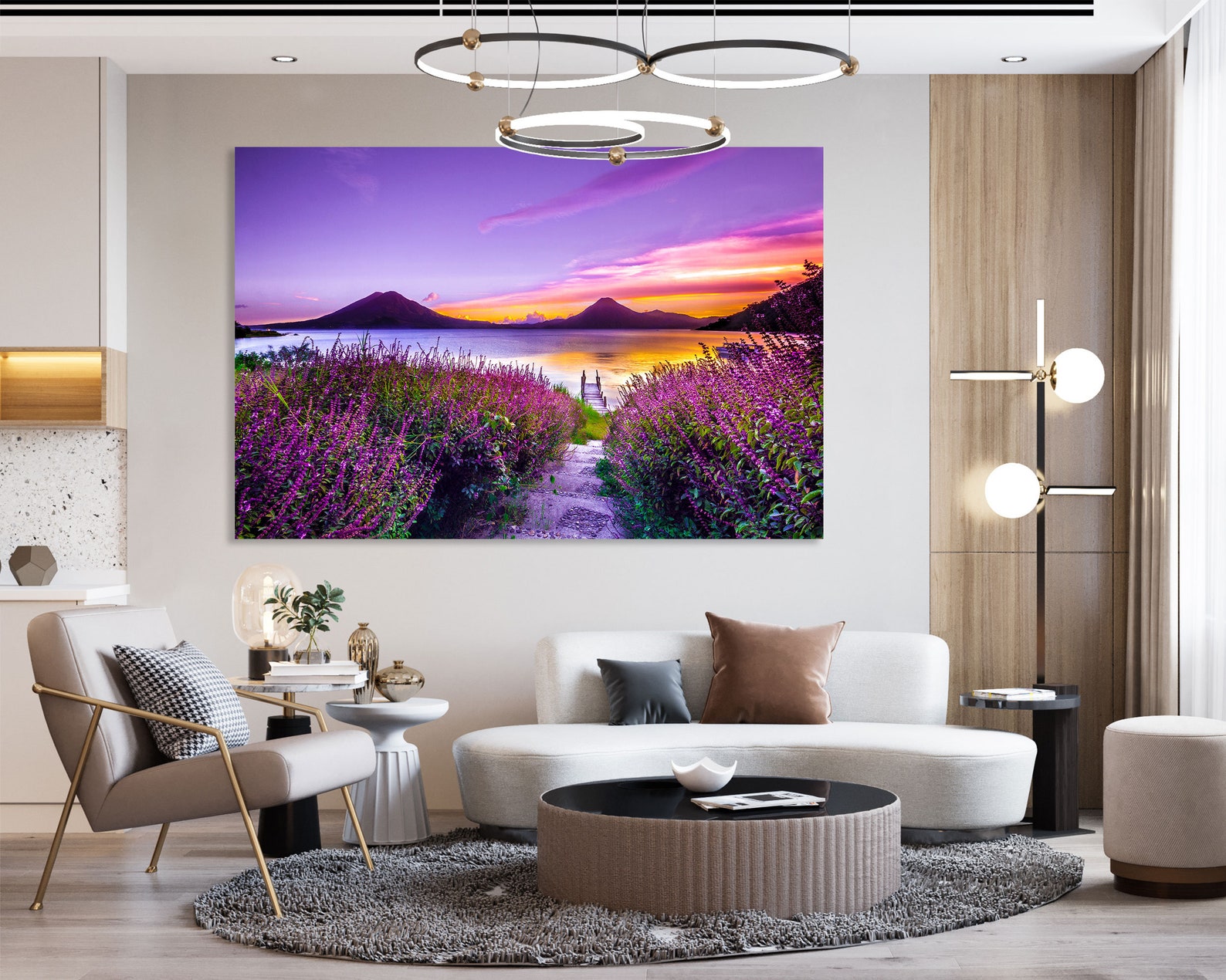 Canvas Set of Lake Atitlan Guatemala Room Wall Decor Atitlan Etsy