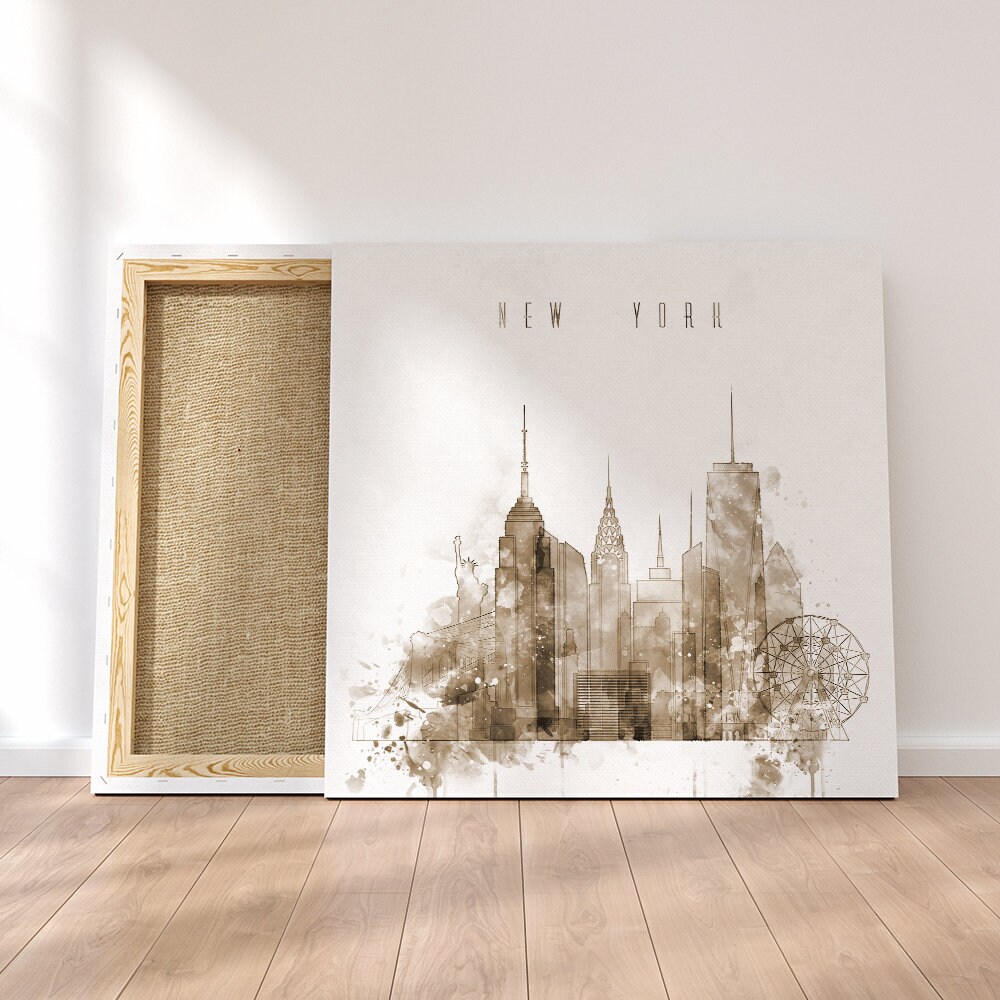 New York framed canvas wall art New York artistic prints on Etsy
