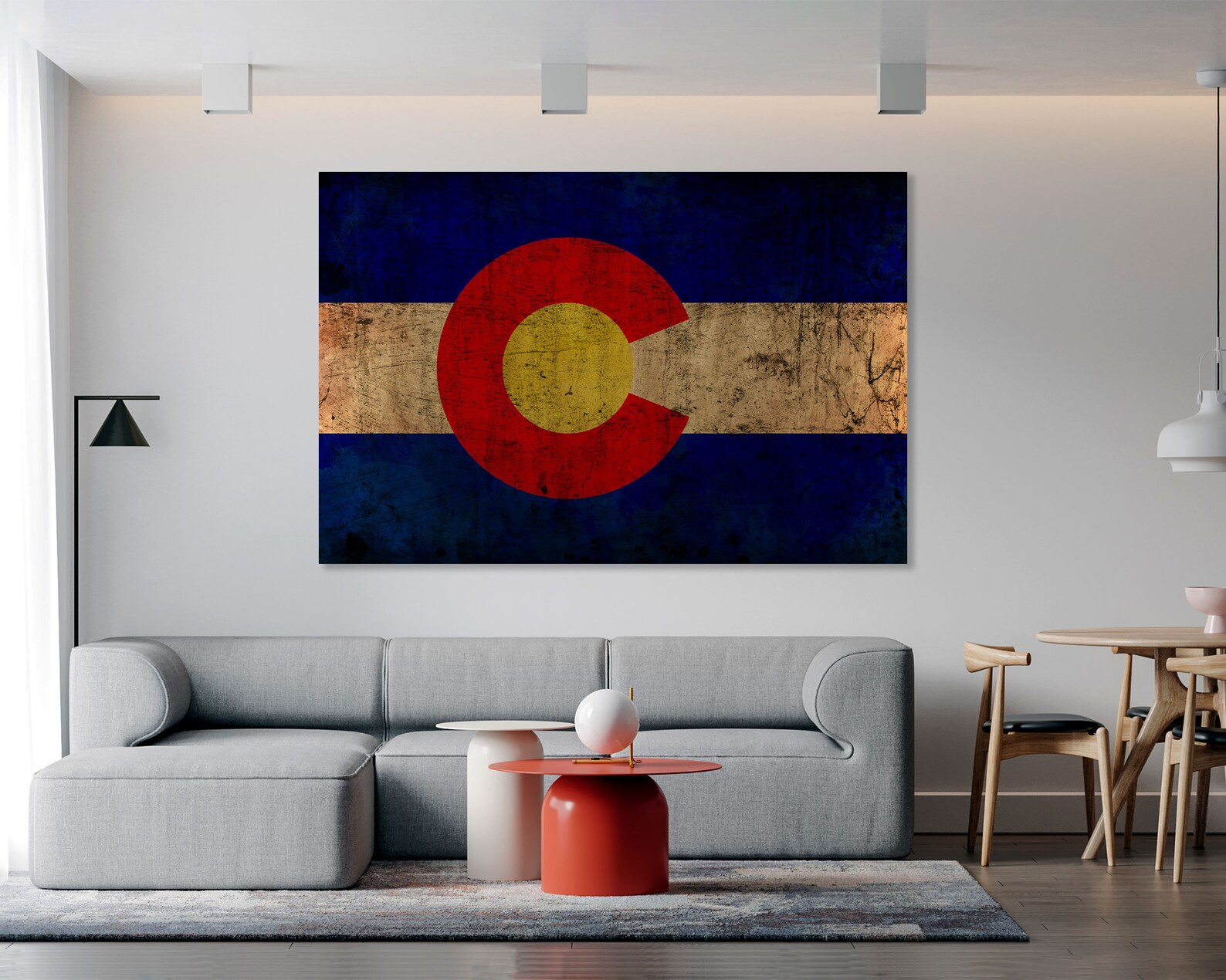 Colorado State Flag Wall Art Colorado State Flag Wall Decor Etsy