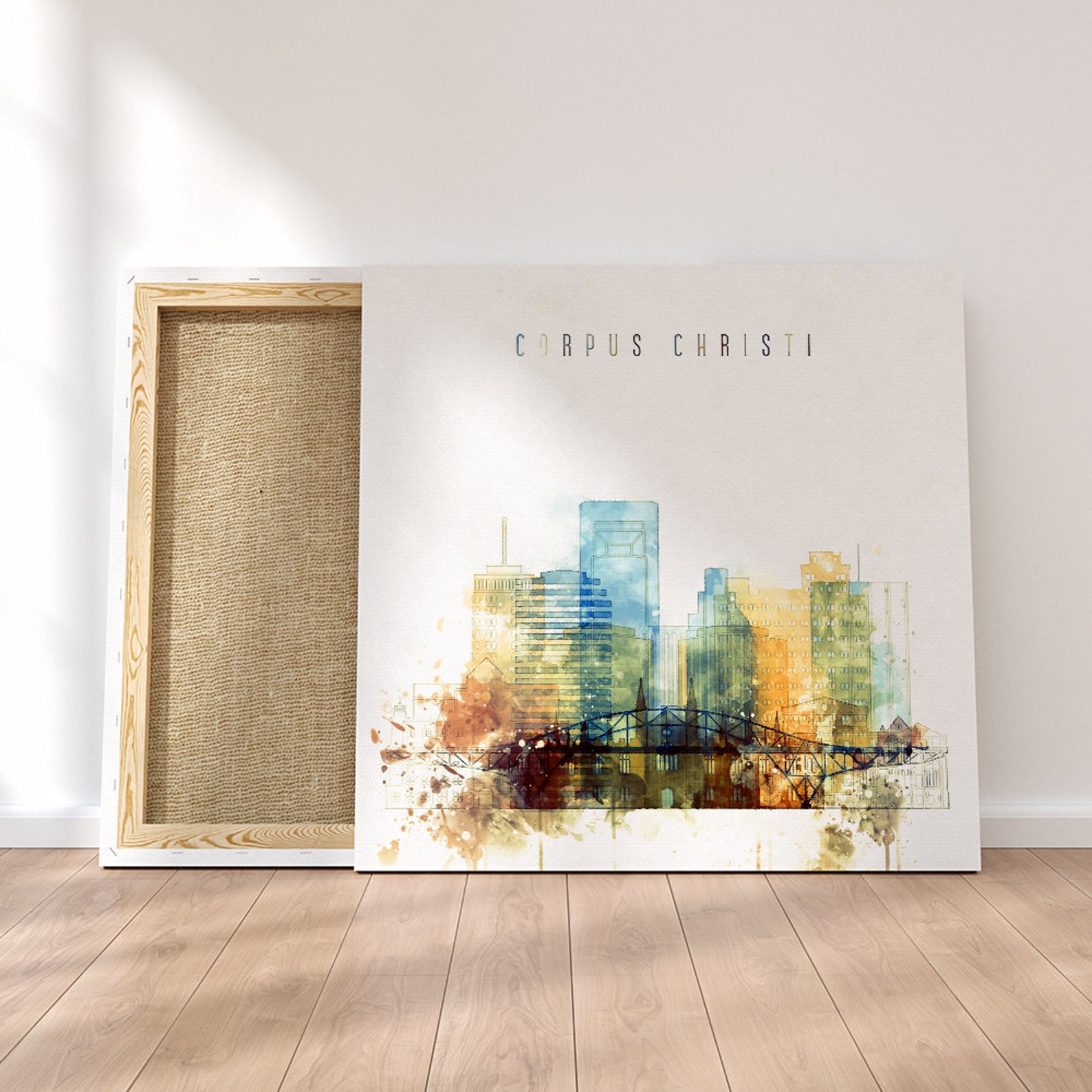 Corpus Christi Framed Canvas Wall Art Texas Prints on Canvas Etsy