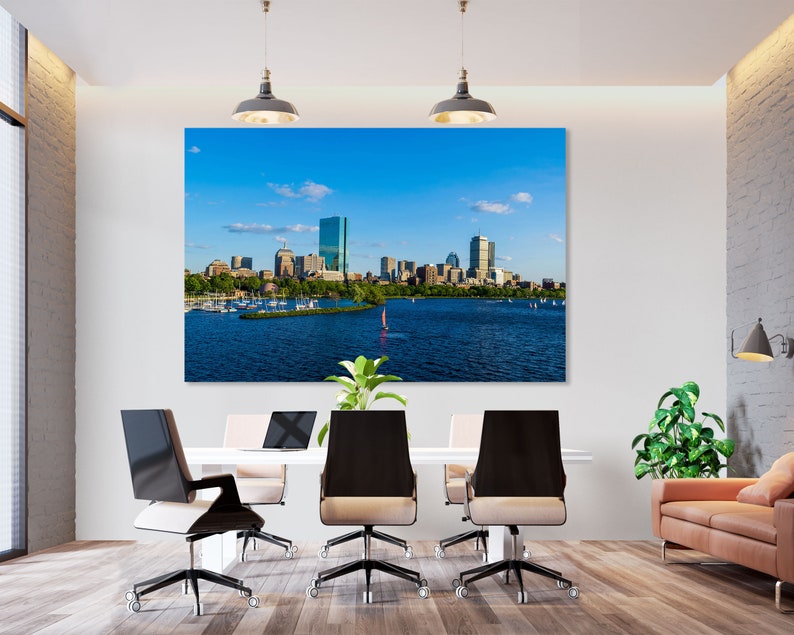 Boston Print Boston Wall Art Boston Canvas Boston Wall Decor Etsy
