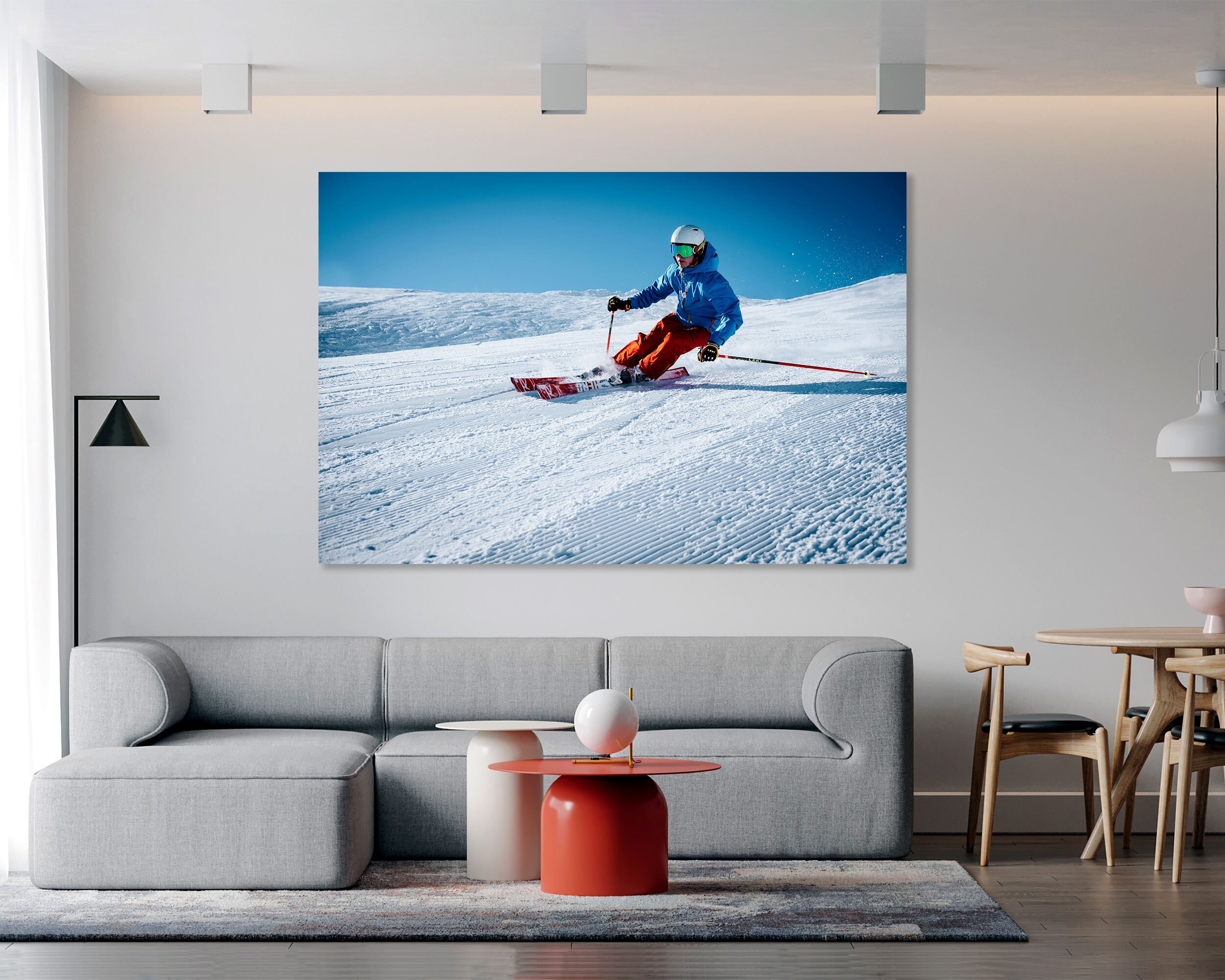 Ski Wall Art Ski Home Decor Ski Decor Ski Print Ski Canvas Ski Etsy