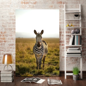 Zebra Cool Art for Wall Zebra Photo Print Zebra Canvas Wall Art Zebra Painting, Zebra Picture Print, Zebra Large Wall Decor, Zebra  Decor