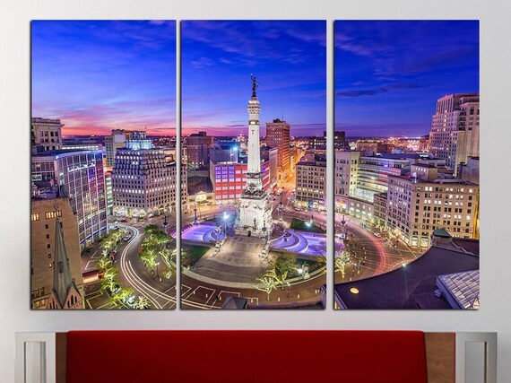 Indianapolis Wall Art Indianapolis City Home Decor Etsy