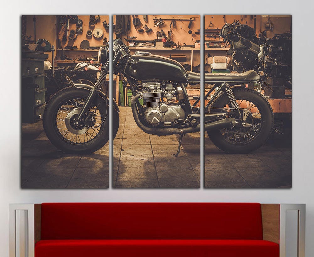 Motorbike wall art motorbike wall decor motorbike canvas motorbike print motorcycle wall art motorcycle decor large bike canvas print decor