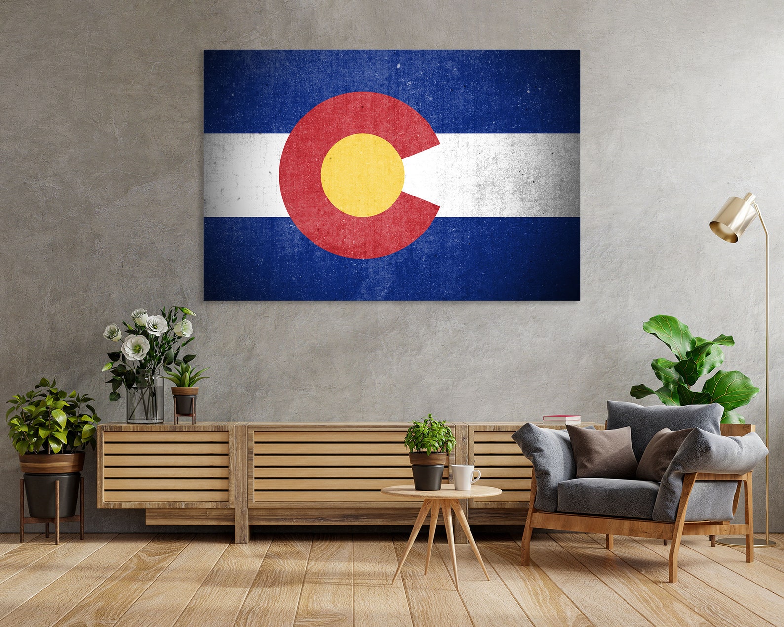 Colorado State Flag Wall Art Colorado State Flag Wall Decor Etsy