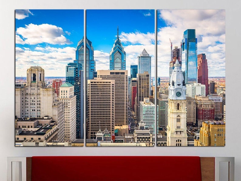 Philadelphia Wall Art City Home Decor Canvas Poster Print