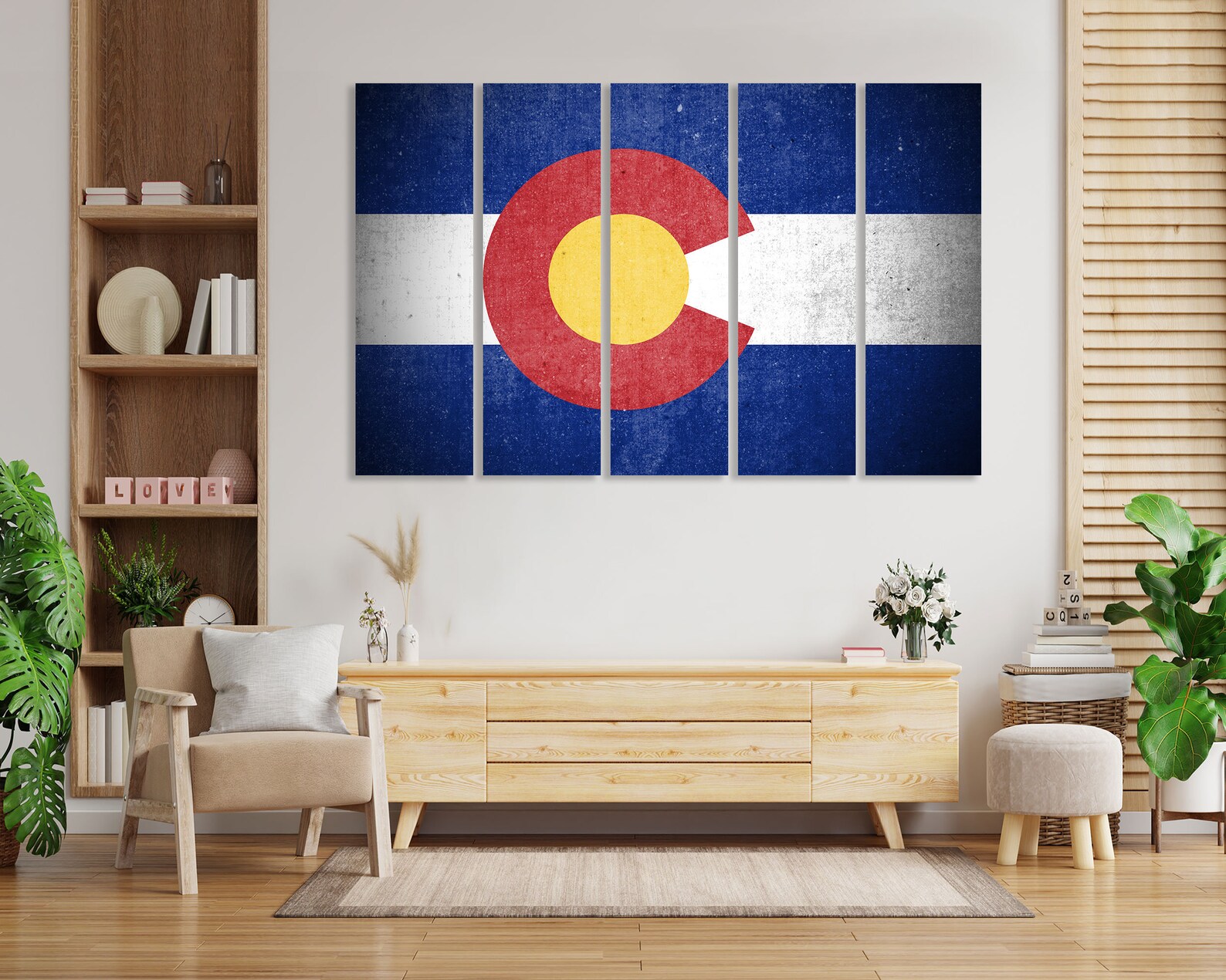 Colorado State Flag Wall Art Colorado State Flag Wall Decor Etsy