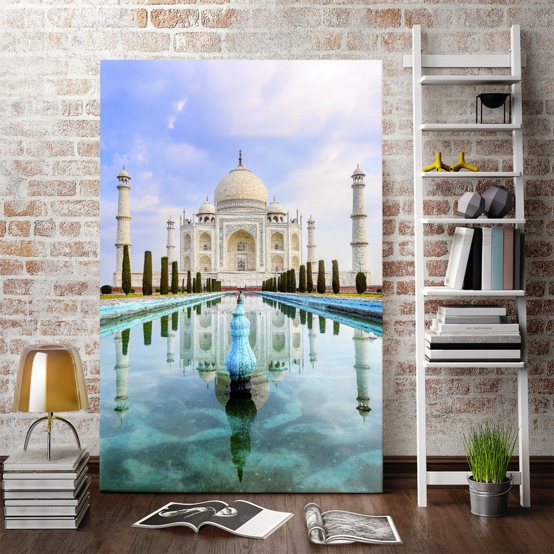 Taj Mahal Wall Painting Art Agra Wall Art Frames India Wall Etsy
