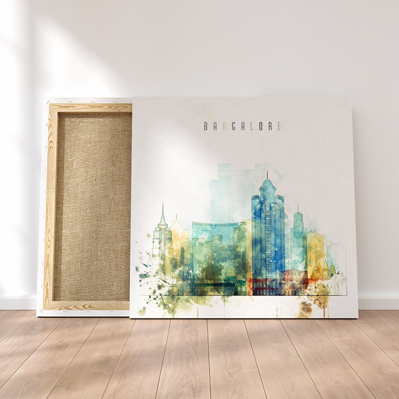 Bangalore Framed Canvas Wall Art India Prints on Canvas Etsy