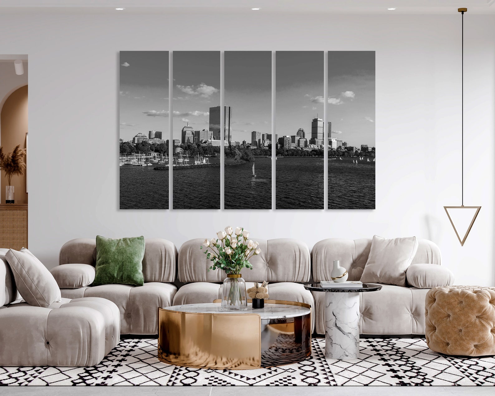 Boston Print Boston Wall Art Boston Canvas Boston Wall Decor Etsy