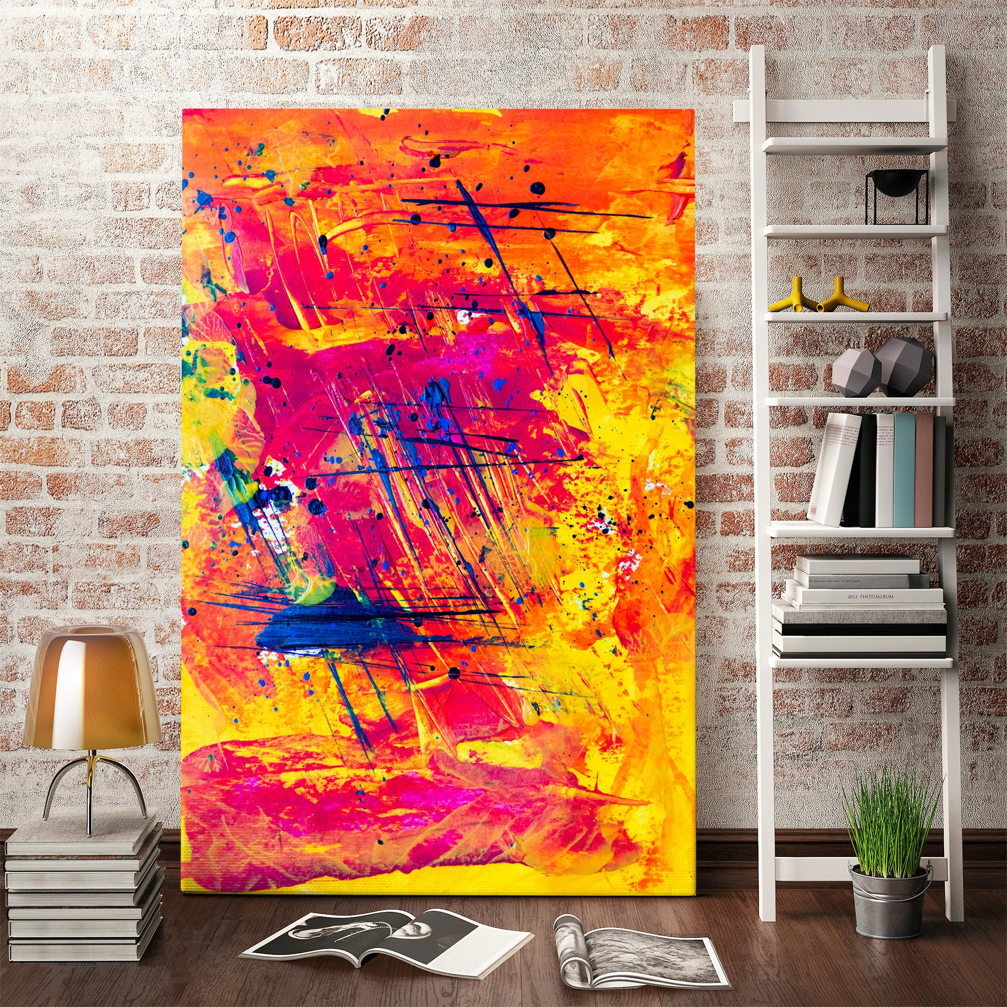 Oil Strokes on Canvas Wall Art Abstract Paintings for - Etsy UK
