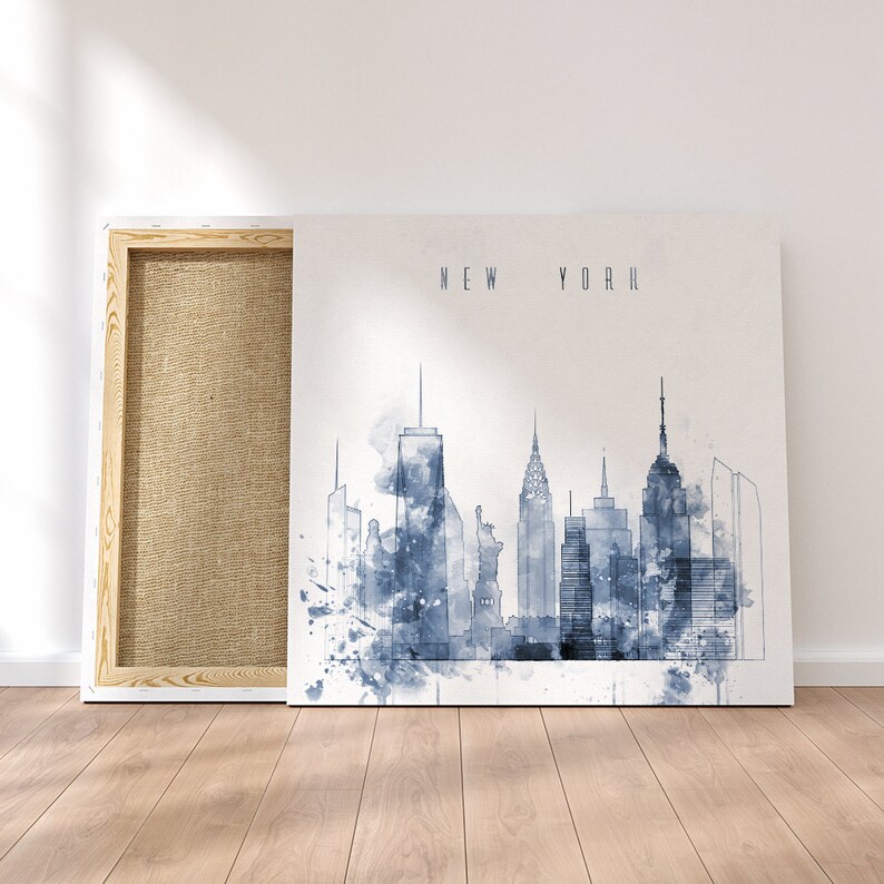 New York City Framed Canvas Wall Art New York Artistic Prints Etsy