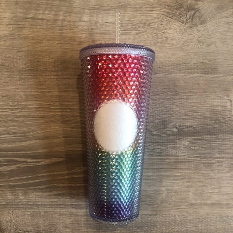 starbucks butter yellow studded tumbler