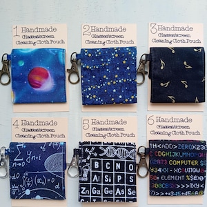 Glasses Cleaning Cloth Pouch, Cloth pouch, Small pouch, Coin purse, Accessory pouch