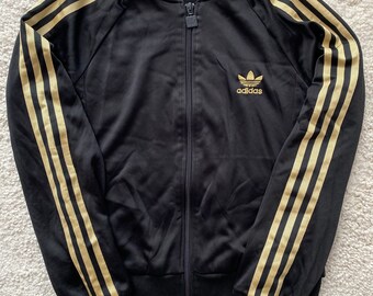 adidas black gold jacket
