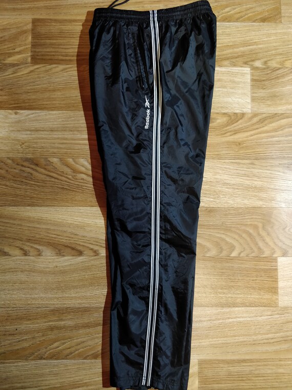 reebok nylon track pants