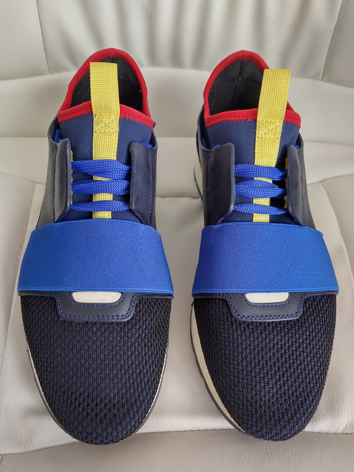 balenciaga race runners on feet