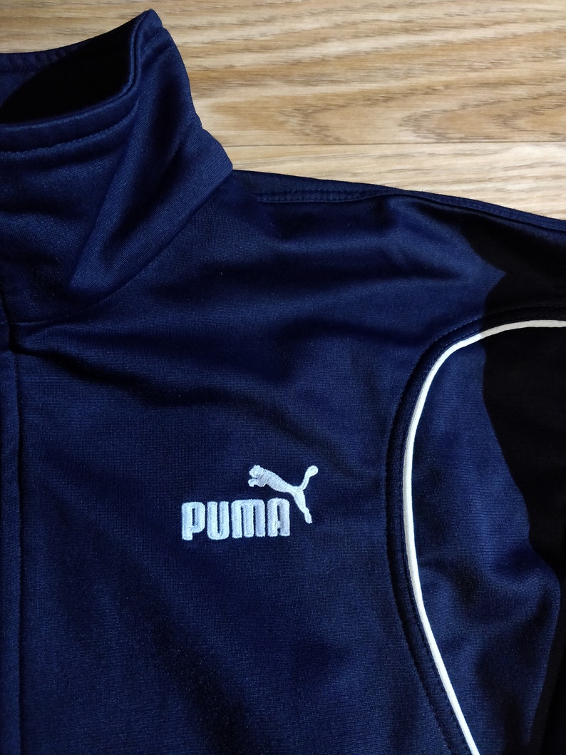 Puma 90's Vintage Womens Tracksuit Top Jacket Navy Blue | Etsy