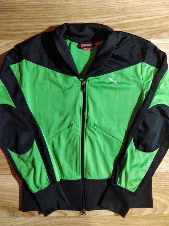 puma green tracksuit womens