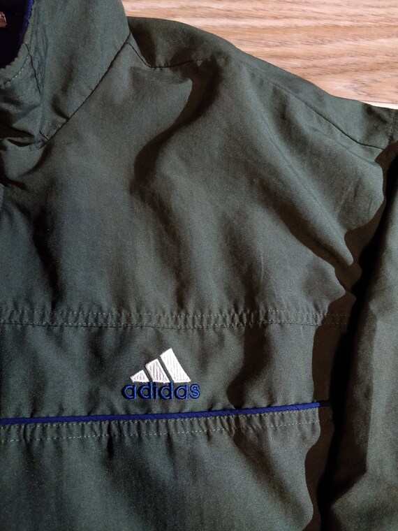 Adidas 90's Vintage Mens Tracksuit Top Jacket Khaki Dark Olive Adidas 90's Vintage Mens Tracksuit Top Jacket Khaki Dark Olive