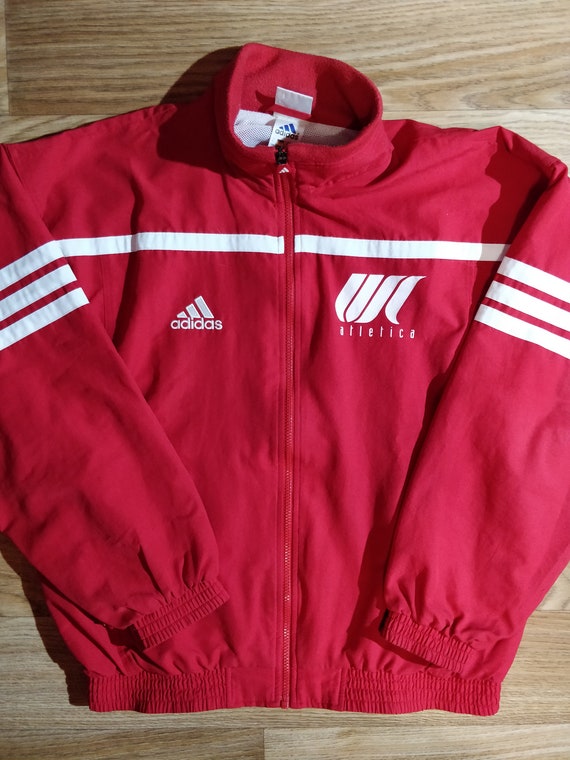 Adidas 90's Vintage Atletica Mens Tracksuit Top Jacket Red - Etsy