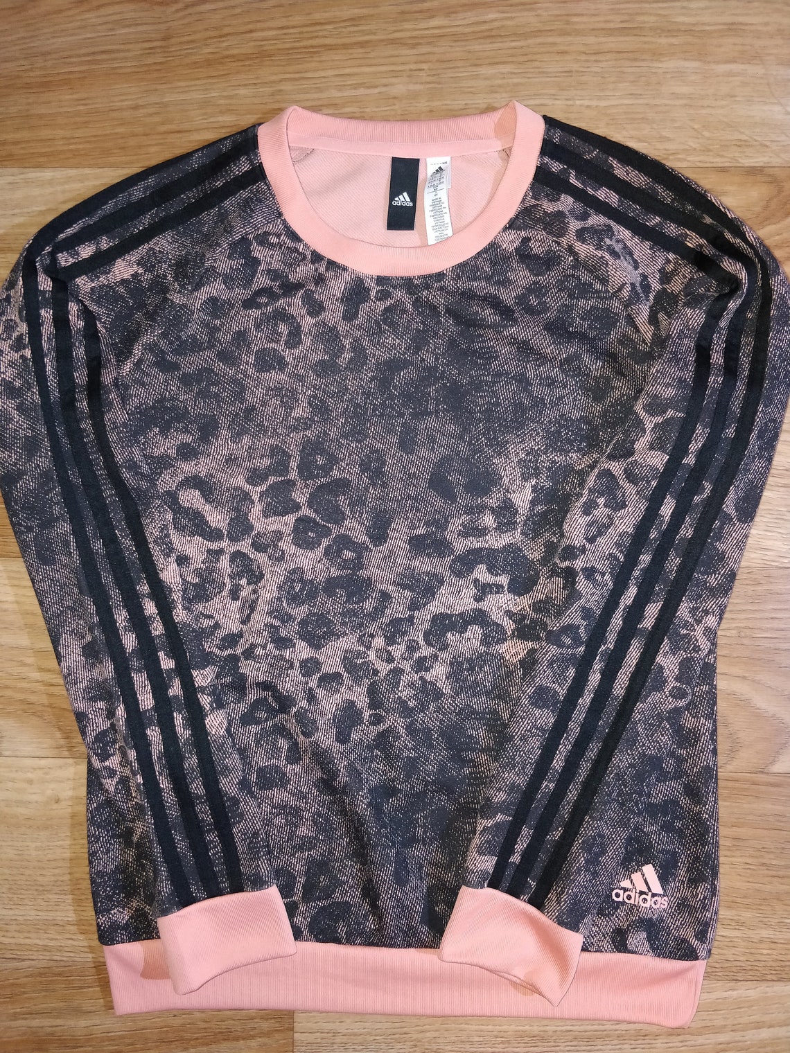 adidas leopard print jumper