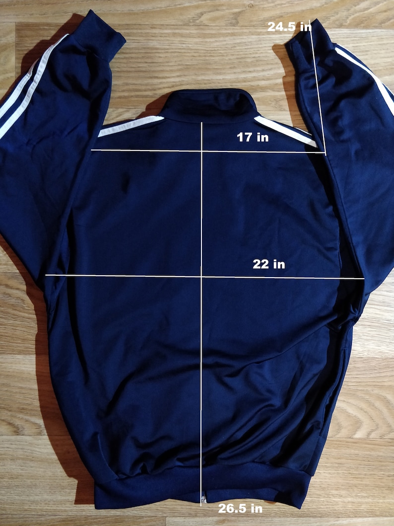 Adidas Originals 90er Vintage Herren Sweatshirt Trainingsanzug oben Jacke Crewneck Marine Adidas Originals 90er Vintage Herren Sweatshirt Trainingsanzug oben Jacke Crewneck Marine