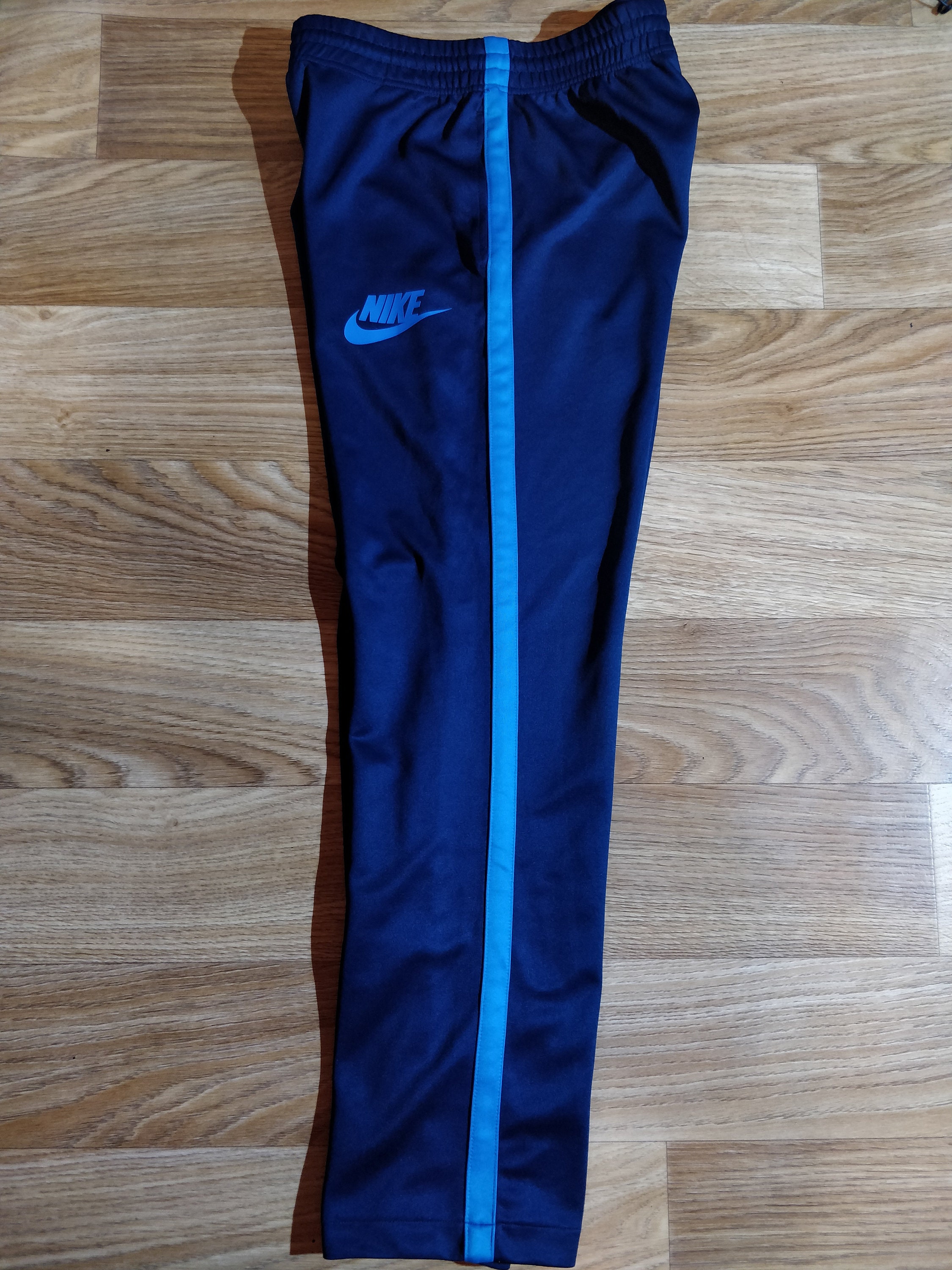 Nike Mens Tracksuit Pants Trousers Training Navy Blue Stripe Etsy