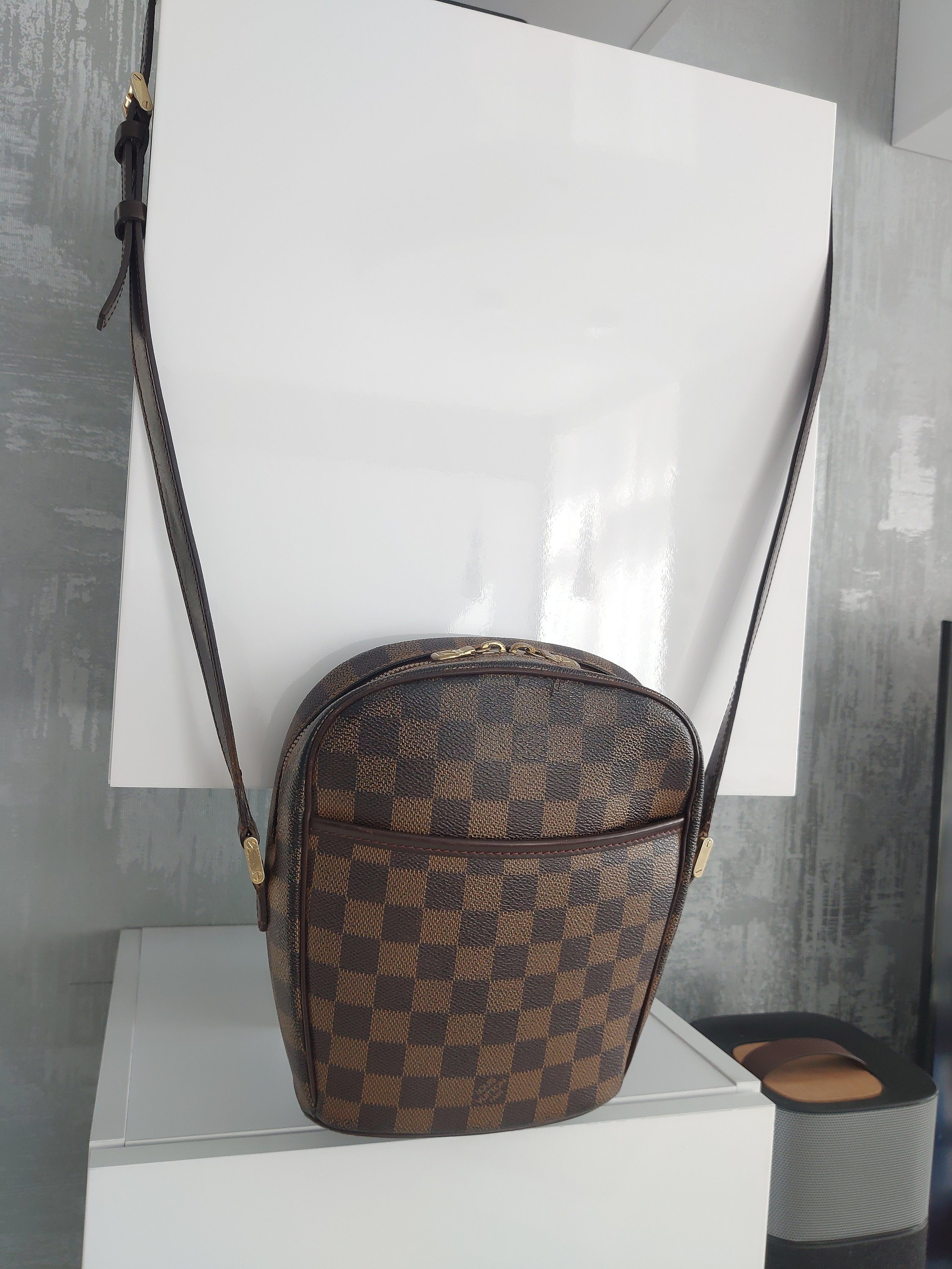 Used Brown Louis Vuitton Brown Damier Ebene Geronimo Waist Sling Bag Mens  Unisex Houston,TX