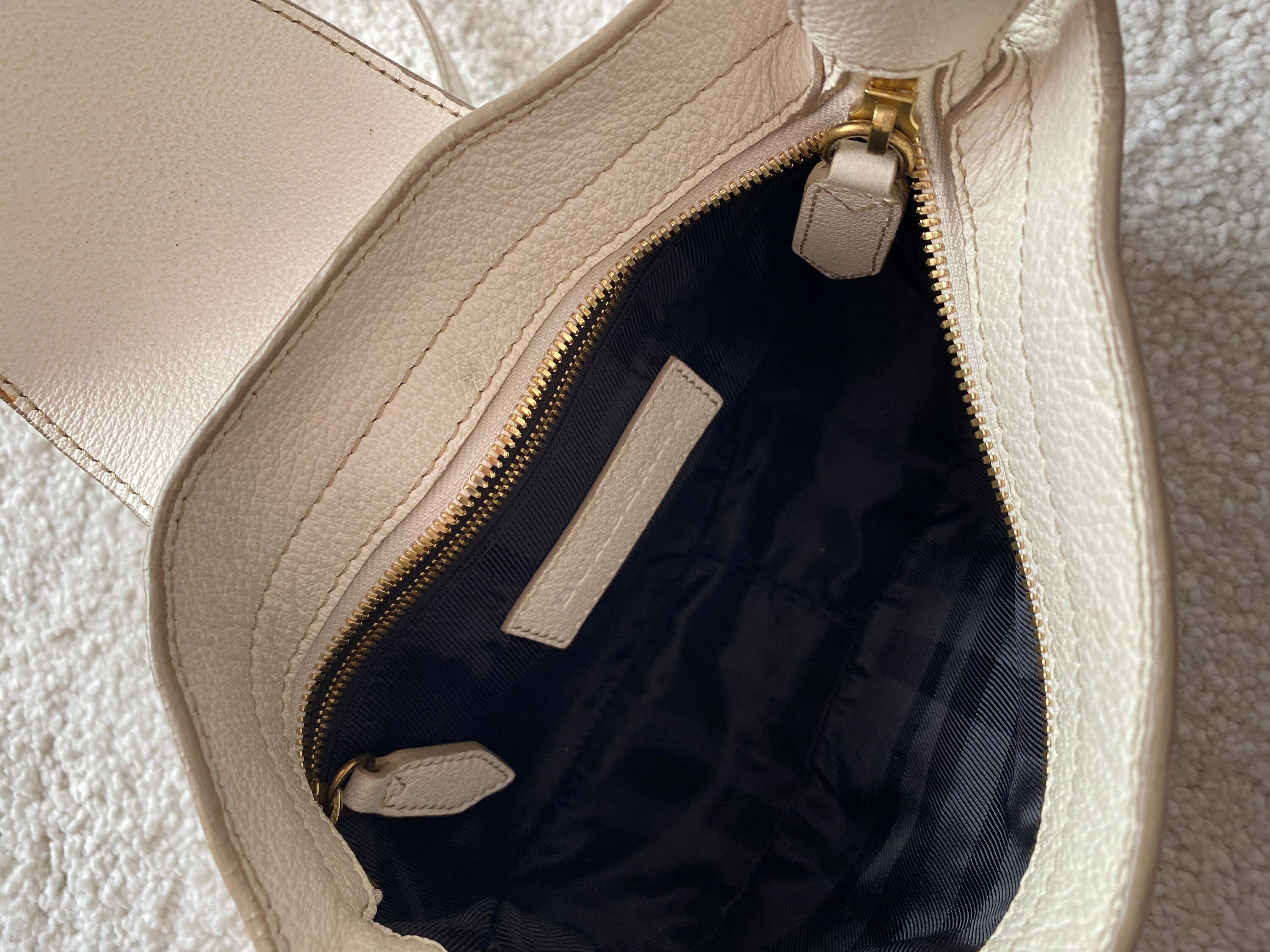 Burberry Weatherby Leather Ivory Chain Shoulder Bag Hobo | Etsy